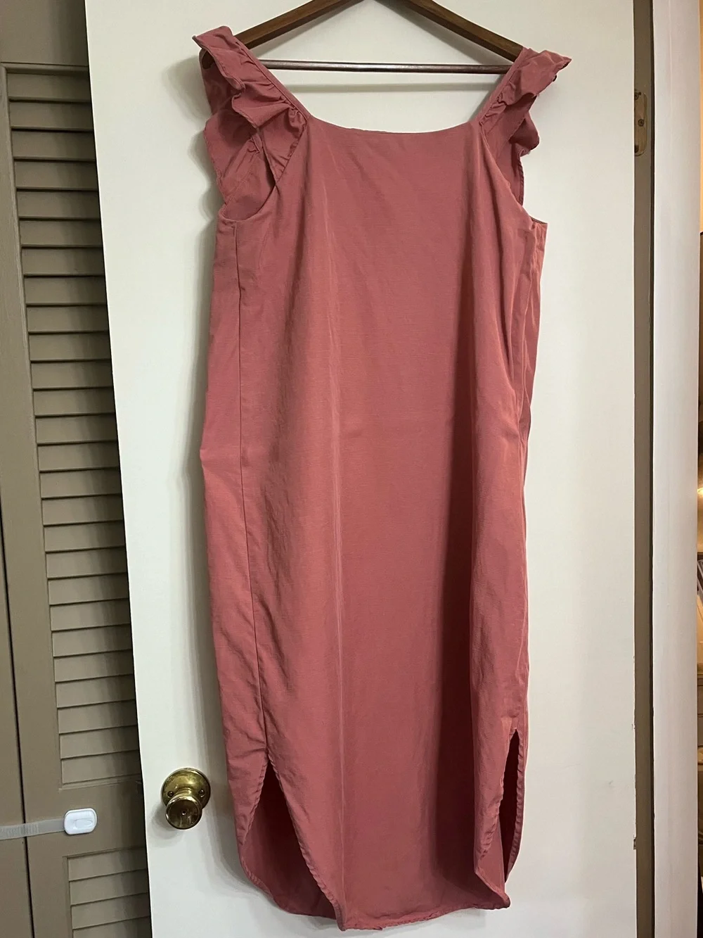Hatch Maternity Women's THE JENNA DRESS Canyon Rose Pink Tencel Size 1 (4-6)
